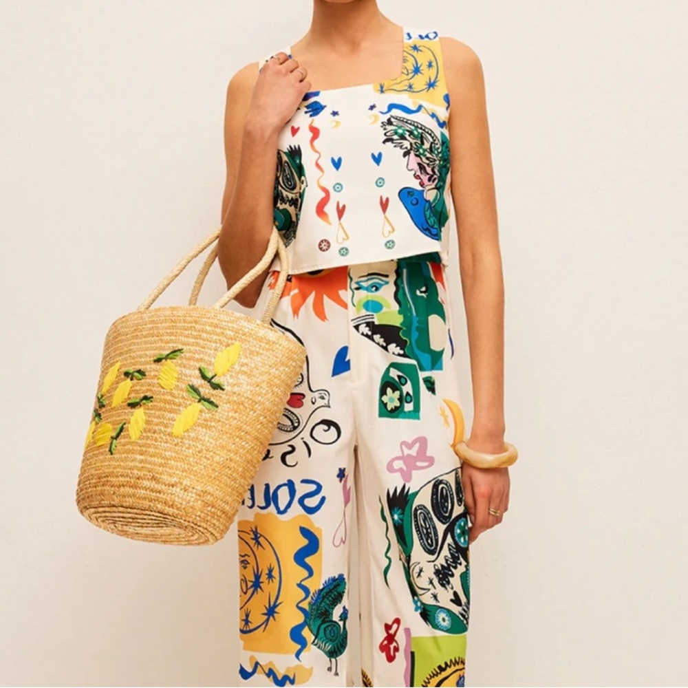 Commense printed pants set